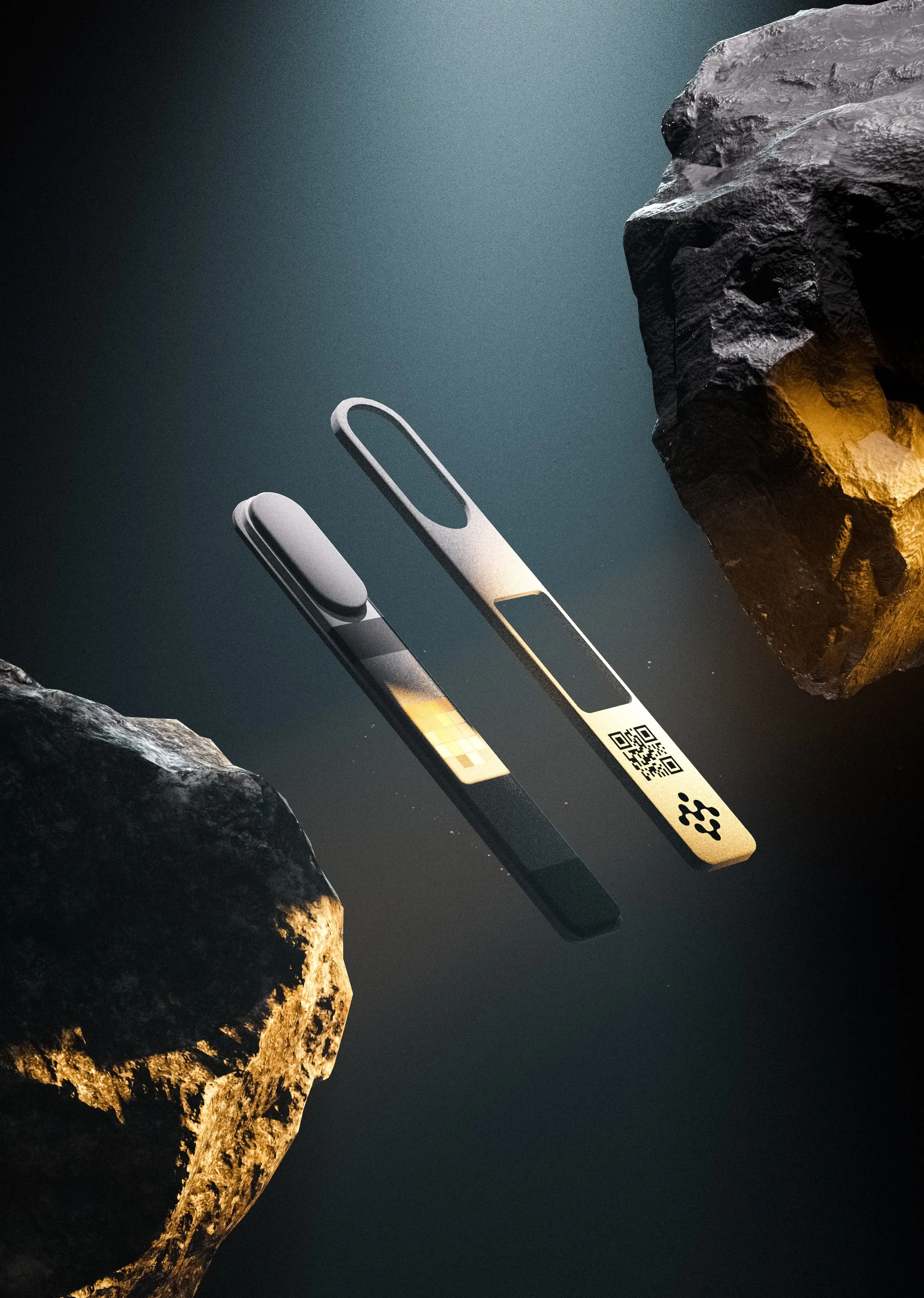 Close-up view of the Matrix health testing product